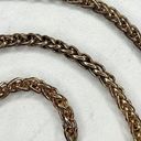 Gold Tone Chain Link Barrel Crossbody Purse Handbag Bag Replacement Strap Photo 4