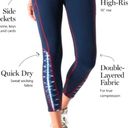 Tuckernuck  Navy and Amer-ikat High Rise Flex Compression Leggings Size M Photo 1