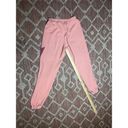 Aviator Nation Preppy  Petal Pink Sweatpants with Purple Fade Lightening Bolt Photo 7