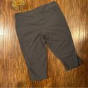 prAna  Jasmine Knicker Capri Crop Pants Stretch 4-Pockets Cinch Waist Sz 10 Gray Photo 5