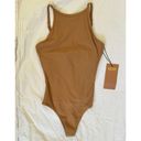 Girlfriend Collective NWT  Fawn Marlow High Neck Bodysuit Size Small Photo 1