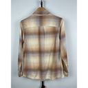 Rei Co-op  Brown Tan Plaid Trailsmith Button Up Long-Sleeve Shirt Size S Photo 9