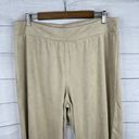 Soft Surroundings  Womens Large Pull On Faux Suede Eyelet Boho Cropped Pants Photo 2