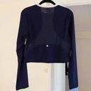 Sweaty Betty Power Half Zip Workout Top in Navy Blue Size L Retail $98 Photo 9