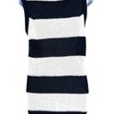 Tommy Hilfiger  Women's Heavy Weight Chunky Cotton Knit Sweater SZ L Navy, White Photo 1