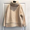 Tuckernuck  Teddy Fleece Rollins cowel neck‎ tan sweatshirt Photo 2