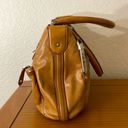 Cole Haan  Cognac Brown Soft Leather Multi Pocket Satchel Handbag Photo 1