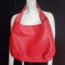 Vera Pelle  Red Leather Expandable Hobo Bag Photo 1
