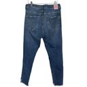 ZARA  Basic Z1975 Denim High Rise Size 8 Raw Hem Skinny Jeans Distressed Size 8 Photo 1