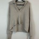 Free People  | Marlie Pullover Sweater in Pebble Collared Oversized Size Small Photo 1