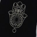 Edge Julia Womens Raw  Embroidered Hand Of Fatima Tank Top Black Small NWOT Photo 1