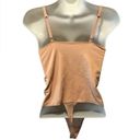 One Piece Sofia Intimates Lacy Shaper Sz. L Nude Thong  Stretch Med Compression Photo 2