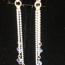 Swavorski Cascading Swarovski & Sterling Silver Earrings Photo 3