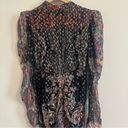 Rococo  Sand NWT Nott Midi Printed v neck black dress size small Photo 4