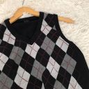 Brandy Melville Black Argyle Peyton Sweater Vest Photo 1