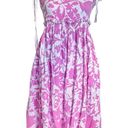 Peter Som  Collective Pink Floral Midi Dress Photo 2