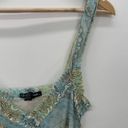 Coolwear USA Tank Top Women Size XL Blue Green Paisley Babydoll Bratz Y2K 90s Photo 3