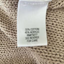 Croft & Barrow  Open Cardigan Women Sweater XL Tan Crochet Open Knit Neutral Photo 10