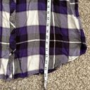 Arizona Jeans 🦋 Arizona Jean Company Purple Flannel Boyfriend Fit Button Down XXL Photo 5