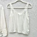 Banana Republic  100% Silk Button Down Shirt & Tank Top Cream Set Women's Size XS Photo 2