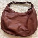 Banana Republic  Brown Leather Soft Tassel Zipper Slouchy‎ Hobo Shoulder Bag Photo 1