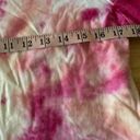 A New Day  Pink Tie Dye Puff Sleeve Top Blouse Size Medium Photo 6