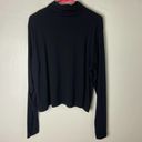 Old Navy  UltraLite Performance Cropped Ribbed Turtleneck Long Sleeve Black XL Photo 5