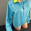 Canari Medium Womens Jacket Zip Golf Aqua Blue Yellow Lightweight Long Sleeve Photo 1