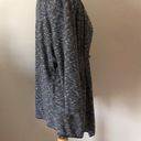 St. Tropez  West Open Front cardigan sweater w/tie knit top tunic black gray Photo 2