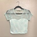 Kirra Daisy Mesh Crop Top Photo 0