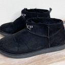 Juicy Couture  black rhimestone jewel ankle furry booties size 7 Photo 7