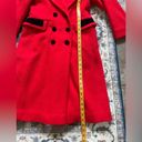 Vintage 1970s Rothschild Women’s Wool Long Coat, Size 8 Red and Black Photo 4