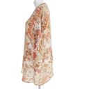 New York & Co. Floral paisley Boho blouse with beading large Photo 1