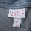 Isabel Maternity NEW  blue soft velvet top, size XS Photo 10