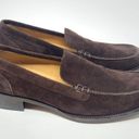 Loro Piana  Brown Suede Square Toe Moccasin Leather Loafer Size 37.5 / US 7 Photo 4