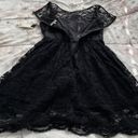 BB Dakota NWT  Black Lace Fit & Flare Lined Mini Dress, size 2 Photo 8