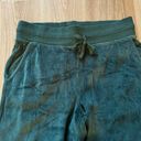 Aerie Dark Green Velvet Flare Sweatpants Photo 2