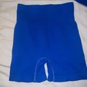 Womens 4 Piece Ribbed Workout Set Blue Size M Photo 4