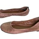 Lucky Brand  Eikia Ballet Shoes Womens 7.5 Brown Leather Back Zipper Flat Slip On Photo 1