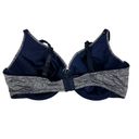 Only Grey and Navy Bra Size 38D Polyester Nylon Spandex Style 42002 Hand Wash  Photo 1