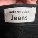 Reformation  Misa High & Skinny Black Jeans Front Seam Pockets Sz 29 Photo 8