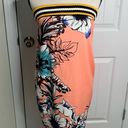 ZARA  floral tropical strapless bodycon dress size medium vacation beach cruise Photo 1