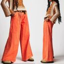 Free People NWT  Equinox in Orange Denim Trousers Size 27 Photo 2