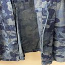 Woman Within  Blue Camouflage Lightweight Cotton Utility Jacket Top  L 18 20 Photo 5