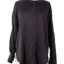 Lou & grey  Long Sleeve Button-Down Shirt Dark Gray Long Sleeve Full Button Front Photo 0