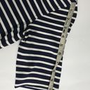 Theory  Women Striped Dress Navy Blue White Moltana‎ Short Sleeve Back Zip Size S Photo 10