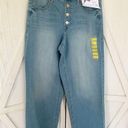 Skinny Girl  Jeans Size 27 / 4 High Rise 5 Button Fly Wide Leg Crop Stretch Jeans Photo 0