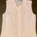 Krass&co G.H. Bass & . Sleeveless Blended Linen Button Down Collar Shirt - size large Photo 3