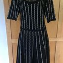 Gabby Skye black and cream striped sweater Dress size Medium Photo 0