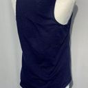 New York & Co. Soho Jeans Navy Tank Top with Keyhole Accent, Small Photo 2